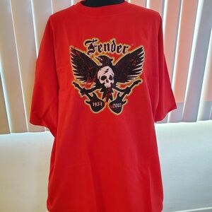 NWOT Rock Out with this Epic Men's Red Fender T-Shirt (2XL)